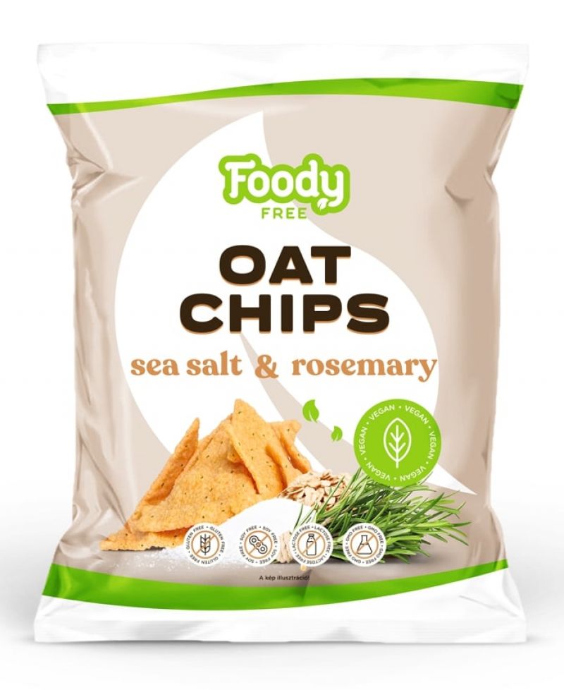 Foody Free Zab Chips Tengeri Sóval és rozmaringgal 50 g