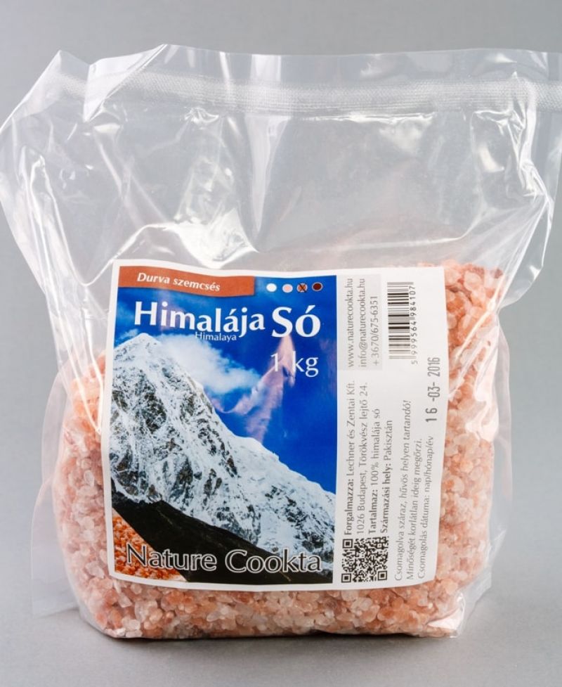 Nature Cookta Himalája só rózsaszín durva szemcsés 1000 g