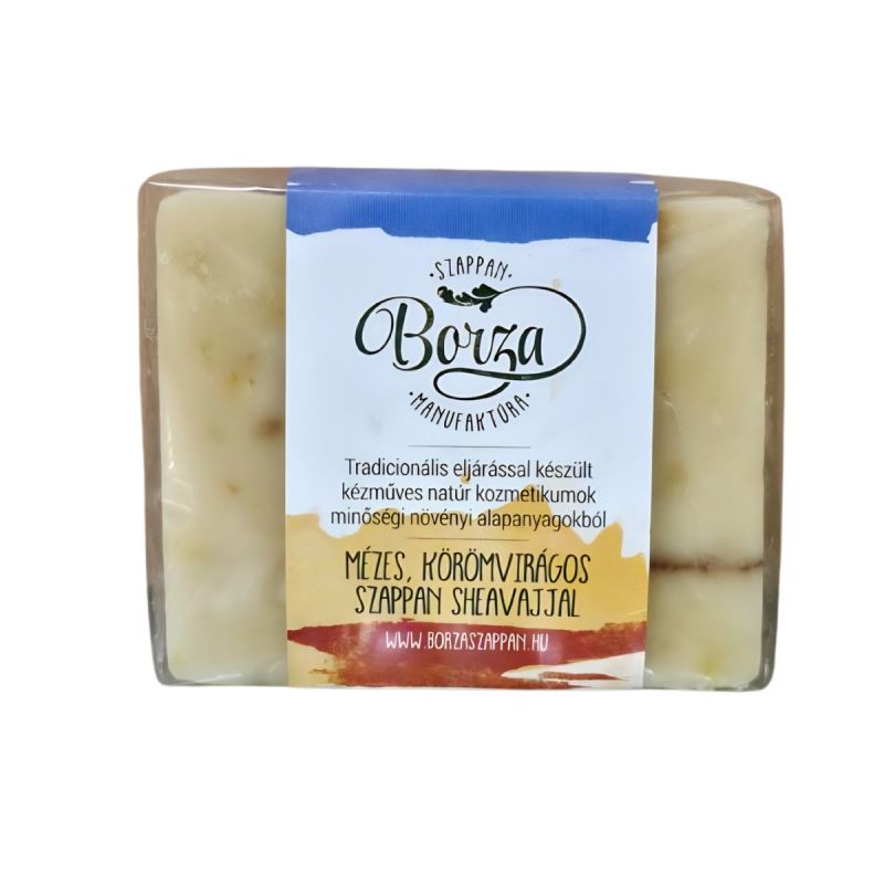 Borza Mézes Körömvirágszappan Sheavajjal 100 g