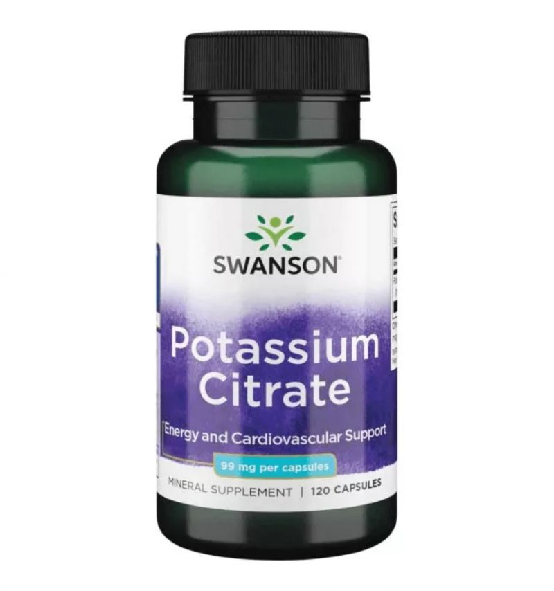 Swanson Potassium Citrate - Kálium-citrát 99 mg kapszula 120 db