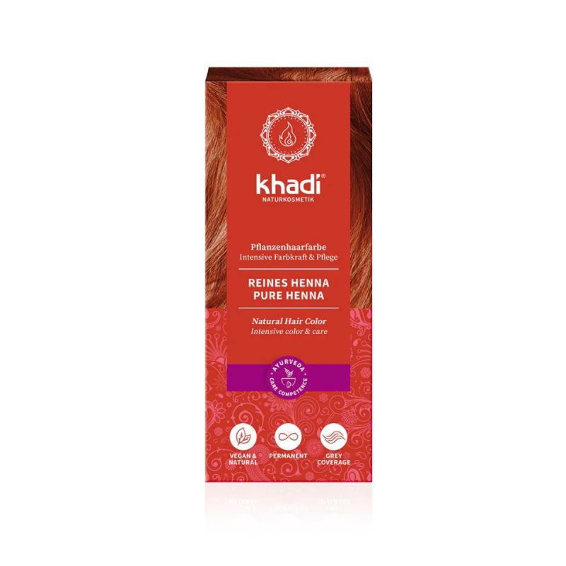 Khadi Növényi Hajfestékpor élénkvörös 100 g
