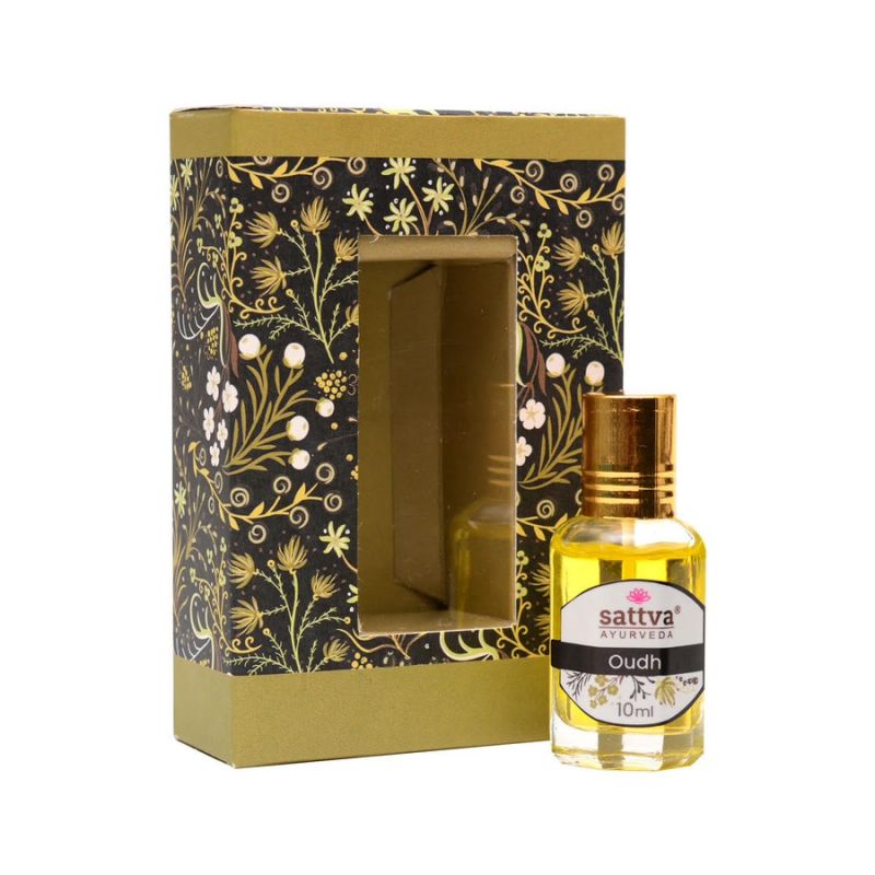 Oudth (Argánfa) MINDENMENTES golyós parfüm 10ml - Sattva Ayurveda