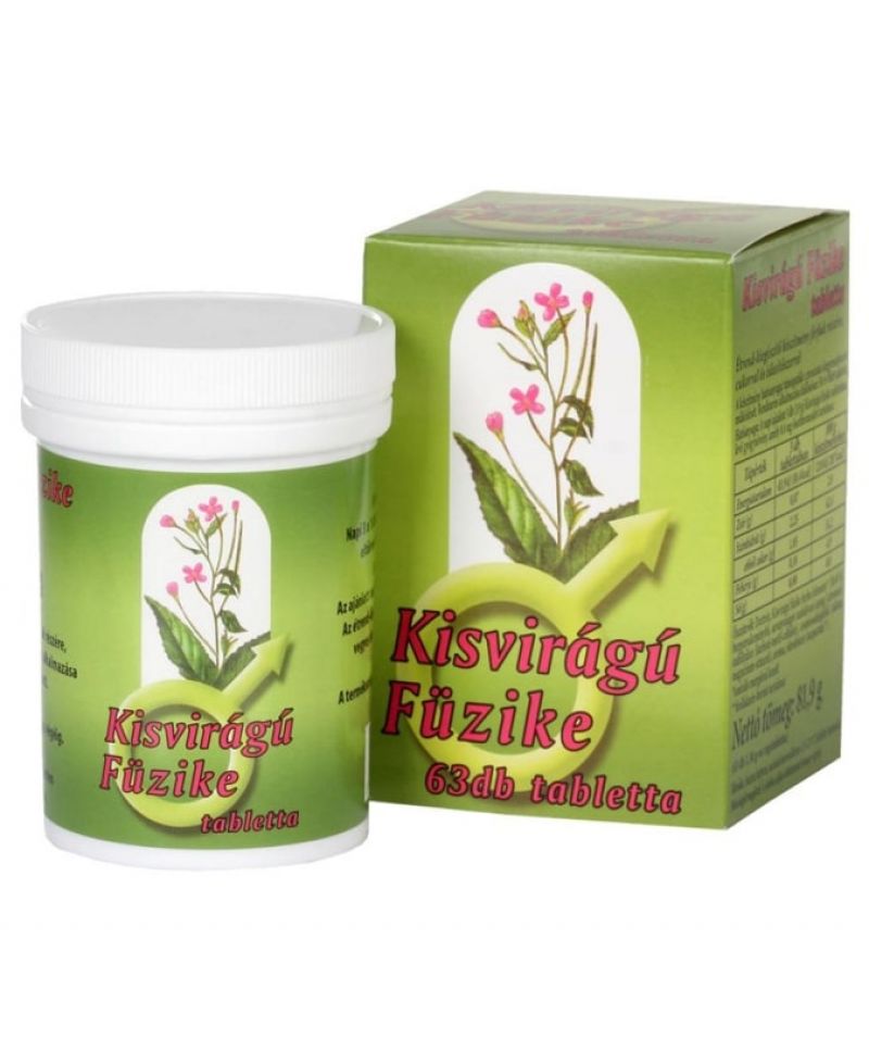 Kisvirágú Füzike Rágótabletta 63 db