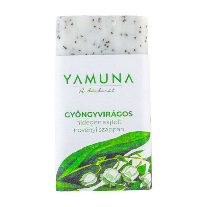 Yamuna hidegen sajtolt növényi szappan, gyöngyvirág, 110g