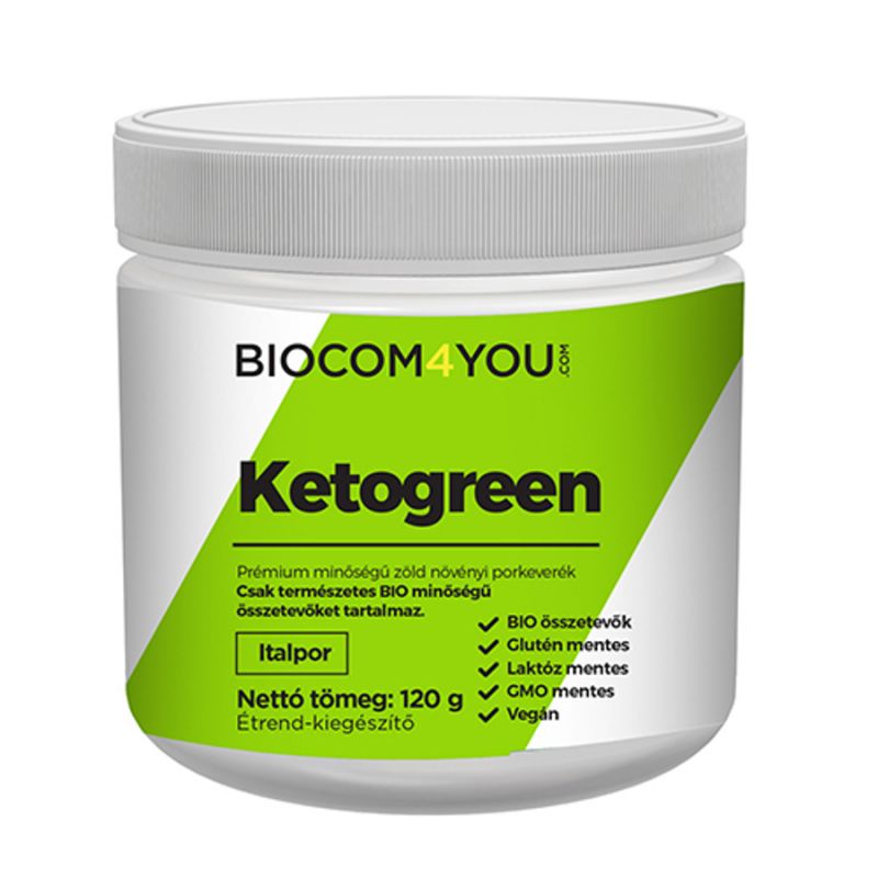 KetoGreen növényi por tégelyes, 120 g - Biocom