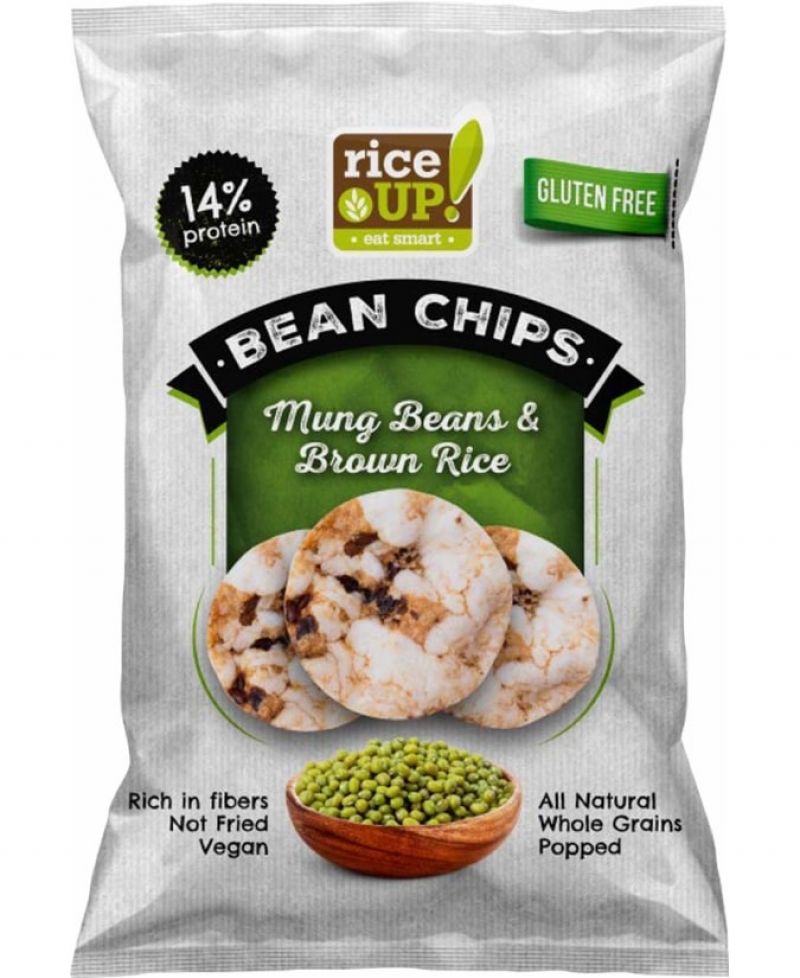 Rice Up Barna Rizs Chips Mungóbabbal 60 g
