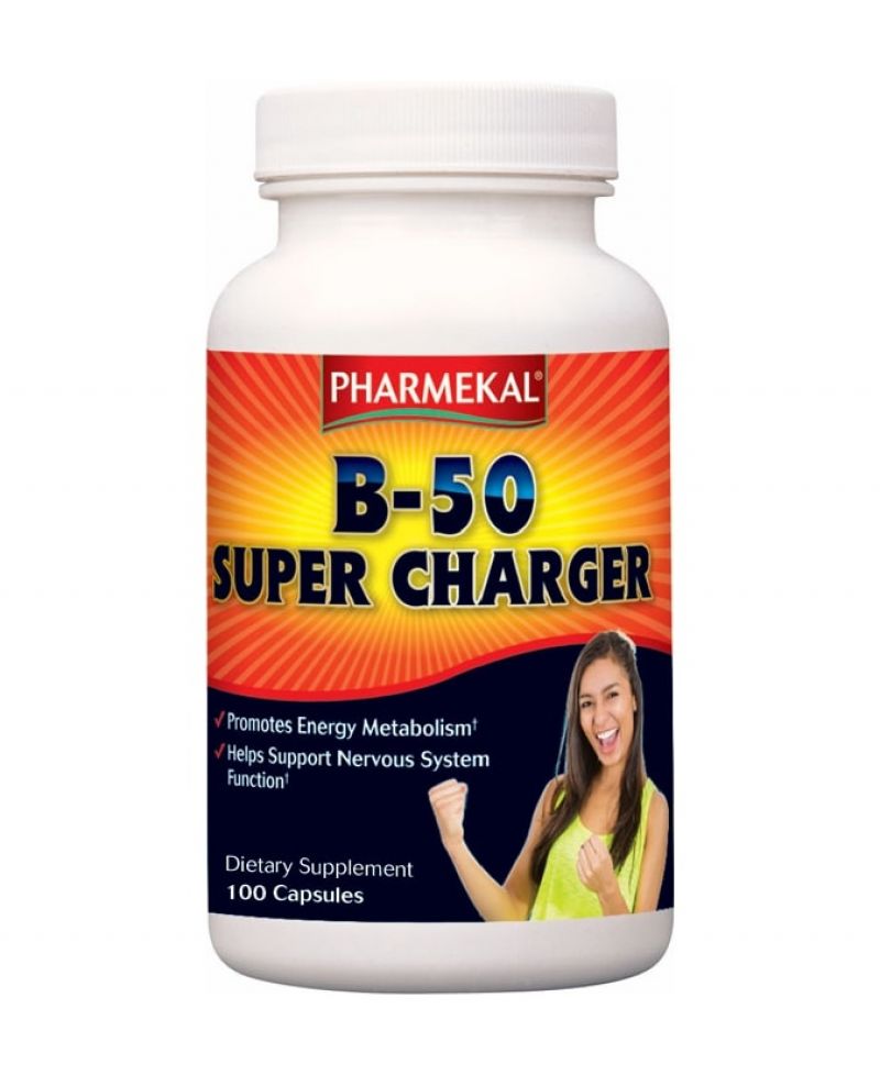 Pharmekal B-50 SUPER CHARGER - B-vitamin komplex 100 db