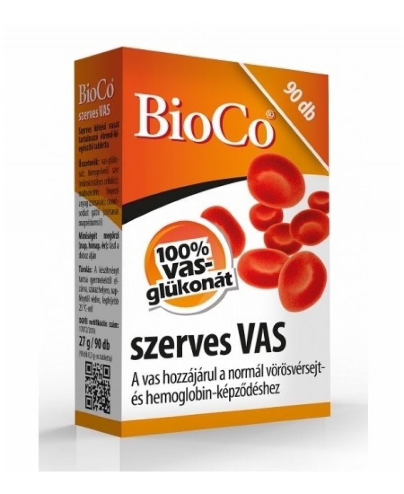 Bioco Szerves Vas Tabletta 90 db